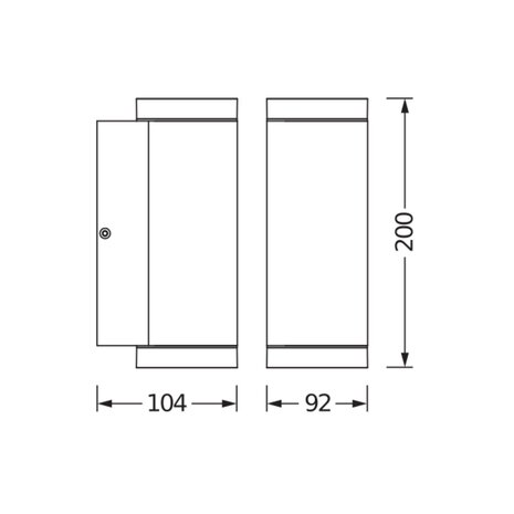 Ledvance Wandlamp Endura Classic Beam Up-Down | GU10 Ledvance Wandlamp Endura Classic Beam Up-Down | GU10