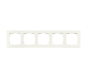 ION Industries Afdekraam V1 - 5-voudig - verticaal/horizontaal - 369 x 85 x 11 mm - alpin wit ION Industries Afdekraam V1 - 5-voudig - verticaal/horizontaal - 369 x 85 x 11 mm - alpin wit