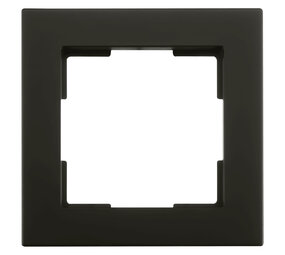 ION Industries Afdekraam V1 - 1-voudig - verticaal/horizontaal - 85 x 85 x 11 mm - mat zwart ION Industries Afdekraam V1 - 1-voudig - verticaal/horizontaal - 85 x 85 x 11 mm - mat zwart