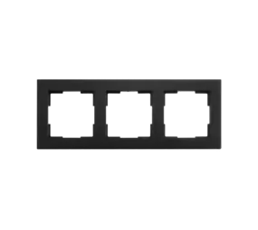 ION Industries Afdekraam V1 - 3-voudig - verticaal/horizontaal - 227 x 85 x 11 mm - mat zwart ION Industries Afdekraam V1 - 3-voudig - verticaal/horizontaal - 227 x 85 x 11 mm - mat zwart