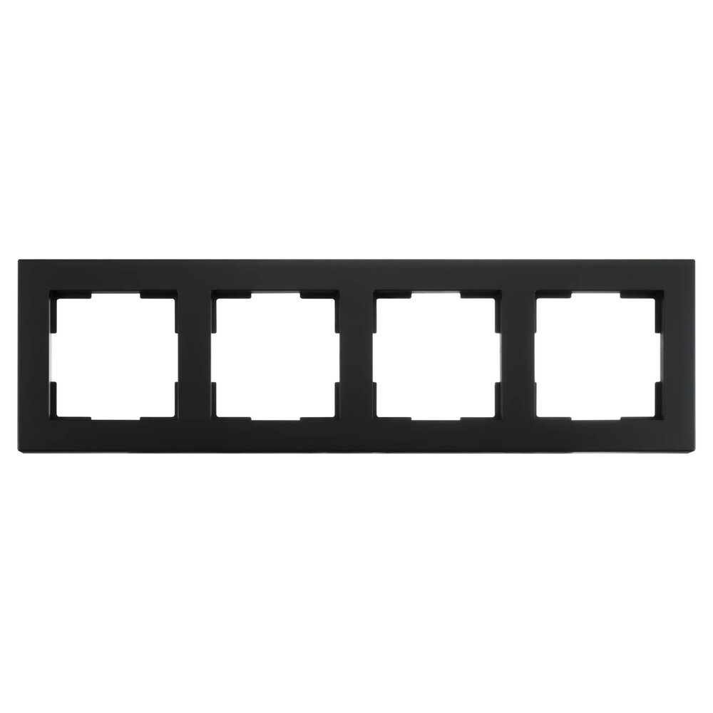 ION Industries Afdekraam V1 - 4-voudig - verticaal/horizontaal - 298 x 85 x 11 mm - mat zwart