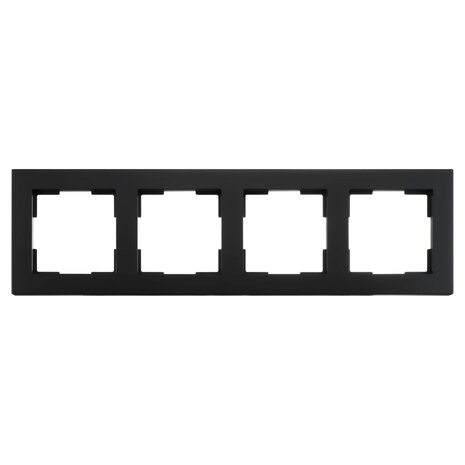 ION Industries Afdekraam V1 - 4-voudig - verticaal/horizontaal - 298 x 85 x 11 mm - mat zwart