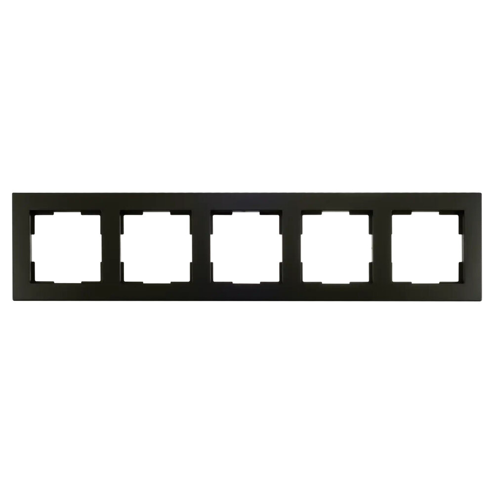 ION Industries Afdekraam V1 - 5-voudig - verticaal/horizontaal - 369 x 80 x 11 mm - mat zwart