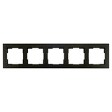 ION Industries Afdekraam V1 - 5-voudig - verticaal/horizontaal - 369 x 80 x 11 mm - mat zwart ION Industries Afdekraam V1 - 5-voudig - verticaal/horizontaal - 369 x 80 x 11 mm - mat zwart