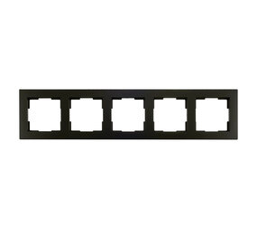 ION Industries Afdekraam V1 - 5-voudig - verticaal/horizontaal - 369 x 80 x 11 mm - mat zwart