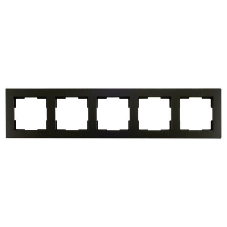 ION Industries Afdekraam V1 - 5-voudig - verticaal/horizontaal - 369 x 80 x 11 mm - mat zwart