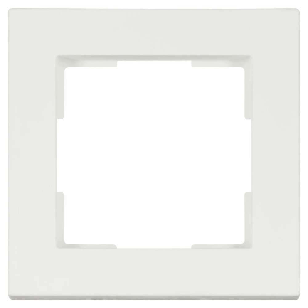 ION Industries Afdekraam V1 - 1-voudig - verticaal/horizontaal - 85 x 85 x 11 mm - mat wit ION Industries Afdekraam V1 - 1-voudig - verticaal/horizontaal - 85 x 85 x 11 mm - mat wit