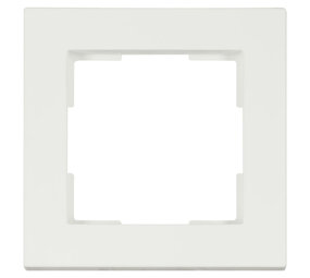 ION Industries Afdekraam V1 - 1-voudig - verticaal/horizontaal - 85 x 85 x 11 mm - mat wit ION Industries Afdekraam V1 - 1-voudig - verticaal/horizontaal - 85 x 85 x 11 mm - mat wit