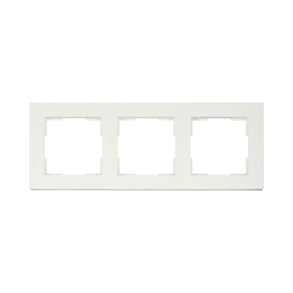 ION Industries Afdekraam - V1 - 3-voudig - verticaal/horizontaal - 227 x 85 x 11 mm - mat wit ION Industries Afdekraam - V1 - 3-voudig - verticaal/horizontaal - 227 x 85 x 11 mm - mat wit