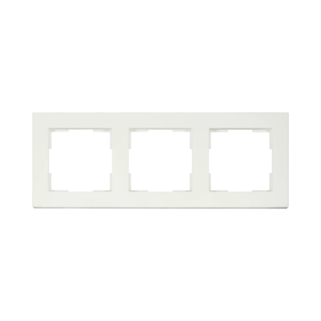 ION Industries Afdekraam - V1 - 3-voudig - verticaal/horizontaal - 227 x 85 x 11 mm - mat wit ION Industries Afdekraam - V1 - 3-voudig - verticaal/horizontaal - 227 x 85 x 11 mm - mat wit