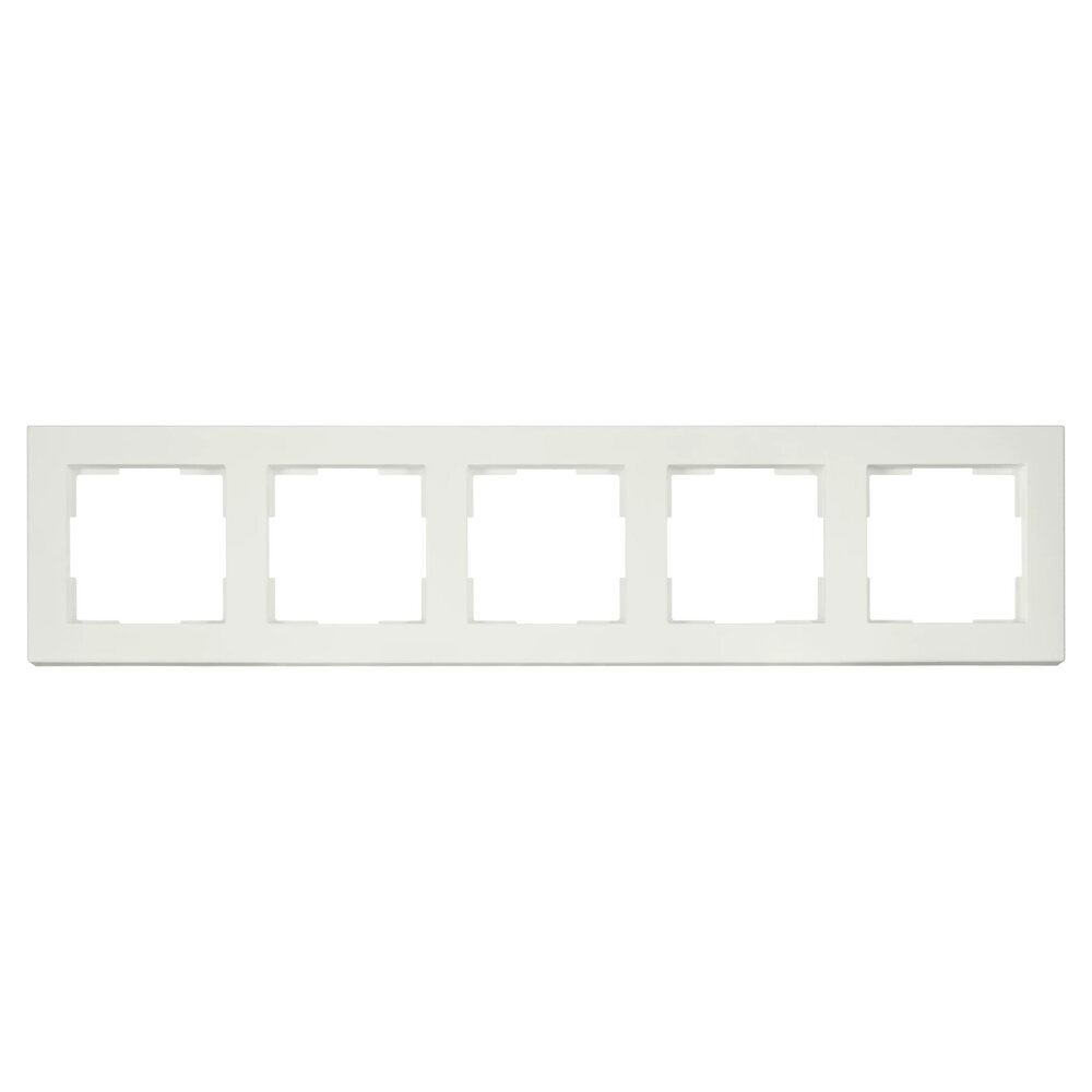 ION Industries Afdekraam - V1-  5-voudig - verticaal/horizontaal - 369 x 80 x 11 mm - mat wit ION Industries Afdekraam - V1-  5-voudig - verticaal/horizontaal - 369 x 80 x 11 mm - mat wit