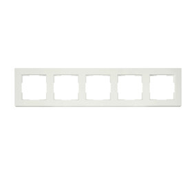 ION Industries Afdekraam - V1-  5-voudig - verticaal/horizontaal - 369 x 80 x 11 mm - mat wit ION Industries Afdekraam - V1-  5-voudig - verticaal/horizontaal - 369 x 80 x 11 mm - mat wit