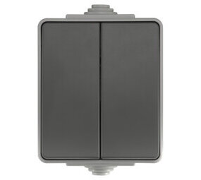 ION Industries Schakelaar spatwaterdicht - opbouw - serie - IP55 - grijs ION Industries Schakelaar spatwaterdicht - opbouw - serie - IP55 - grijs