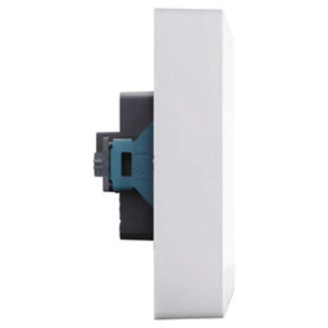 ION Industries Contactdoos inbouw/opbouw - 2-voudig - RA - USB-A  +  USB-C Alpin Wit