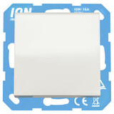 ION Industries V1/J1 contactdoos inbouw - 1-voudig - randaarde - met klep - IP44 - 71 x 71 x 32 mm - Alpin Wit