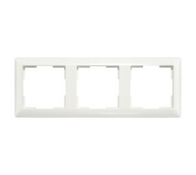 ION Industries Afdekraam - J1 - 3-voudig - verticaal/horizontaal - 224 x 80 x 11 mm - Alpin Wit