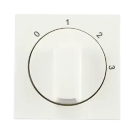 ION Industries Centraalplaat met Draaiknop t.b.v. 3-standenschakelaar met Nulstand V1/J1 | Alpin Wit ION Industries Centraalplaat met Draaiknop t.b.v. 3-standenschakelaar met Nulstand V1/J1 | Alpin Wit