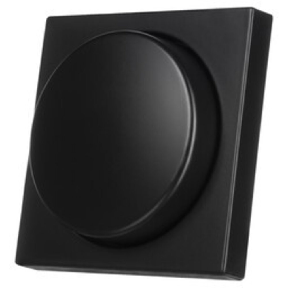 ION Industries V1/J1 centraalplaat met knop - dimmer - 55 x 55 mm - Mat Zwart ION Industries V1/J1 centraalplaat met knop - dimmer - 55 x 55 mm - Mat Zwart