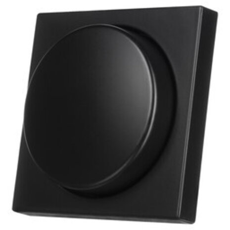 ION Industries V1/J1 centraalplaat met knop - dimmer - 55 x 55 mm - Mat Zwart ION Industries V1/J1 centraalplaat met knop - dimmer - 55 x 55 mm - Mat Zwart