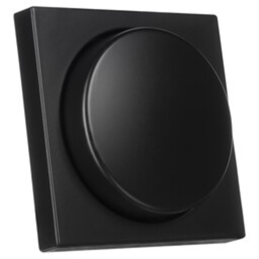 ION Industries V1/J1 centraalplaat met knop - dimmer - 55 x 55 mm - Mat Zwart ION Industries V1/J1 centraalplaat met knop - dimmer - 55 x 55 mm - Mat Zwart