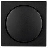 ION Industries V1/J1 centraalplaat met knop - dimmer - 55 x 55 mm - Mat Zwart