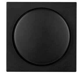ION Industries V1/J1 centraalplaat met knop - dimmer - 55 x 55 mm - Mat Zwart ION Industries V1/J1 centraalplaat met knop - dimmer - 55 x 55 mm - Mat Zwart