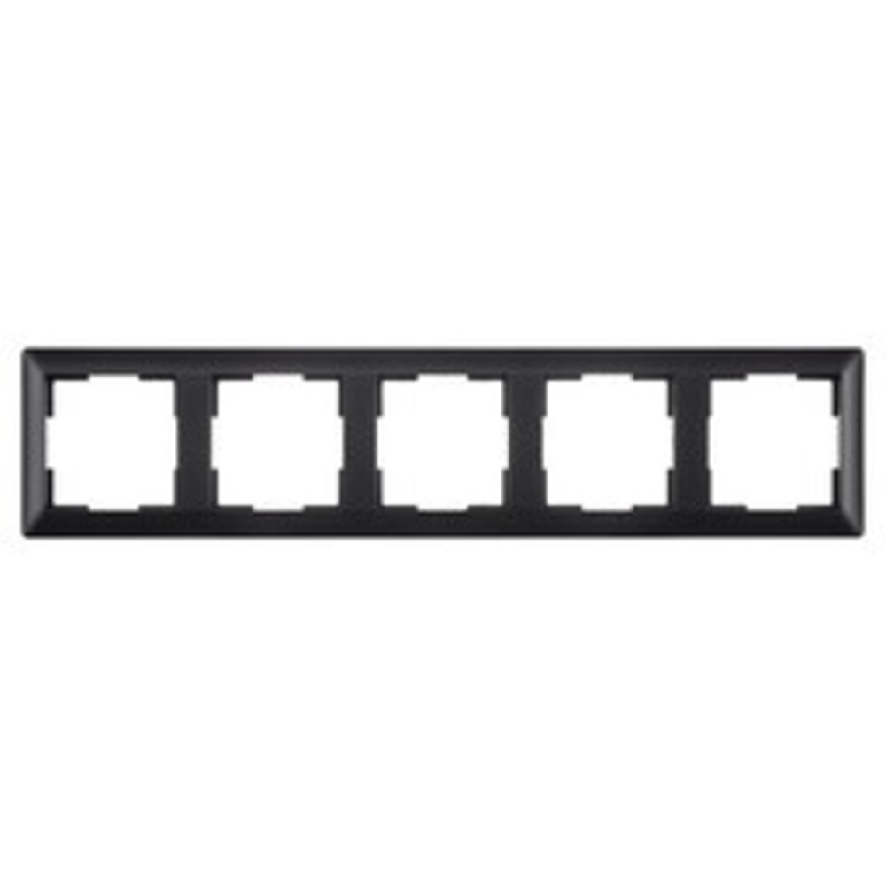 ION Industries Afdekraam - J1 - 5-voudig - verticaal/horizontaal - 366 x 80 x 11 mm - Mat Zwart