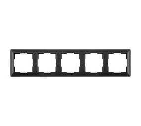ION Industries Afdekraam - J1 - 5-voudig - verticaal/horizontaal - 366 x 80 x 11 mm - Mat Zwart ION Industries Afdekraam - J1 - 5-voudig - verticaal/horizontaal - 366 x 80 x 11 mm - Mat Zwart