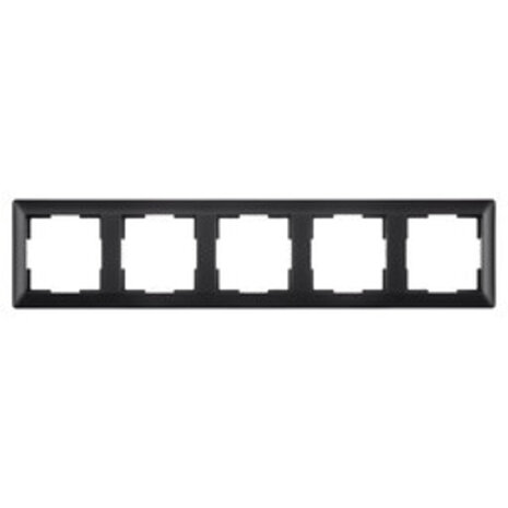 ION Industries Afdekraam - J1 - 5-voudig - verticaal/horizontaal - 366 x 80 x 11 mm - Mat Zwart