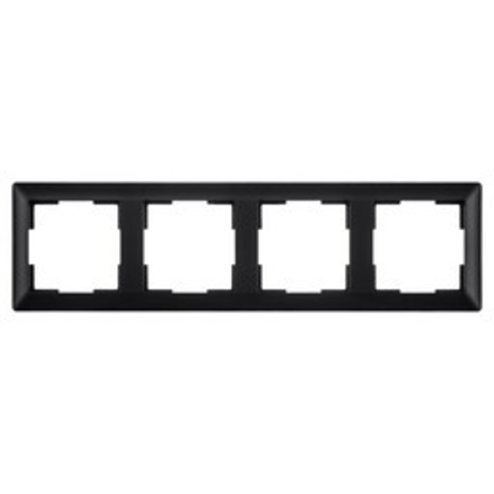 ION Industries Afdekraam - J1 - 4-voudig - verticaal/horizontaal - 295 x 80 x 11 mm - Mat Zwart ION Industries Afdekraam - J1 - 4-voudig - verticaal/horizontaal - 295 x 80 x 11 mm - Mat Zwart