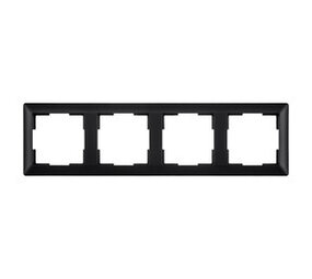 ION Industries Afdekraam - J1 - 4-voudig - verticaal/horizontaal - 295 x 80 x 11 mm - Mat Zwart ION Industries Afdekraam - J1 - 4-voudig - verticaal/horizontaal - 295 x 80 x 11 mm - Mat Zwart