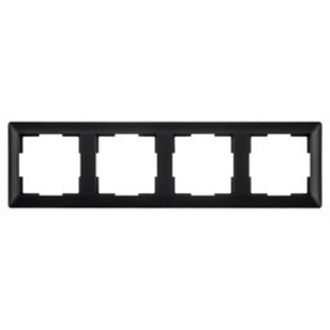 ION Industries Afdekraam - J1 - 4-voudig - verticaal/horizontaal - 295 x 80 x 11 mm - Mat Zwart ION Industries Afdekraam - J1 - 4-voudig - verticaal/horizontaal - 295 x 80 x 11 mm - Mat Zwart