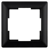 ION Industries Afdekraam - J1- 1-voudig - verticaal/horizontaal - 80 x 80 x 11 mm - Mat Zwart ION Industries Afdekraam - J1- 1-voudig - verticaal/horizontaal - 80 x 80 x 11 mm - Mat Zwart