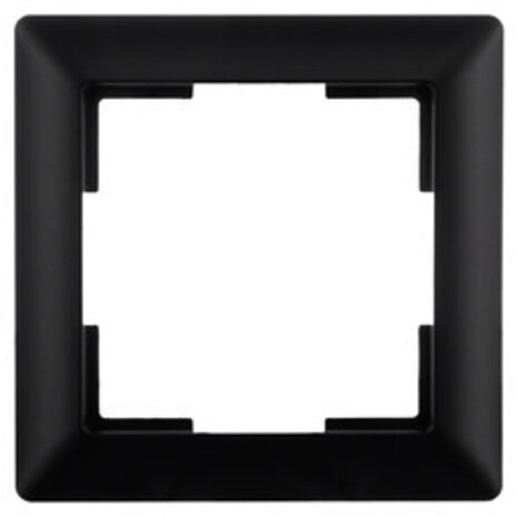 ION Industries Afdekraam - J1- 1-voudig - verticaal/horizontaal - 80 x 80 x 11 mm - Mat Zwart ION Industries Afdekraam - J1- 1-voudig - verticaal/horizontaal - 80 x 80 x 11 mm - Mat Zwart