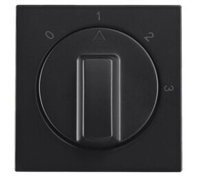 ION Industries V1/J1 centraalplaat met knop - 3 standen - 55 x 55 mm - Mat Zwart ION Industries V1/J1 centraalplaat met knop - 3 standen - 55 x 55 mm - Mat Zwart