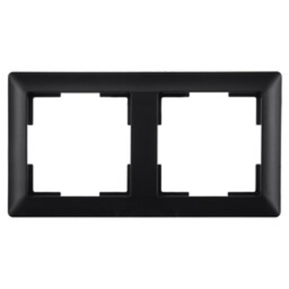 ION Industries Afdekraam - J1 - 2-voudig - verticaal/horizontaal - 153 x 80 x 11 mm - Mat Zwart ION Industries Afdekraam - J1 - 2-voudig - verticaal/horizontaal - 153 x 80 x 11 mm - Mat Zwart