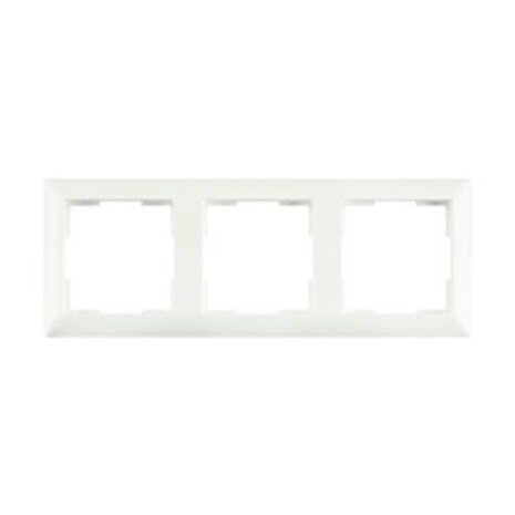 ION Industries Afdekraam - J1 -  3-voudig - verticaal/horizontaal - 224 x 80 x 11 mm - Mat Alpin Wit