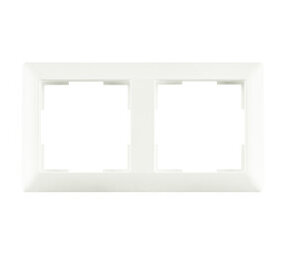 ION Industries Afdekraam - J1 - 2-voudig - verticaal/horizontaal - 153 x 80 x 11 mm - Mat Alpin Wit ION Industries Afdekraam - J1 - 2-voudig - verticaal/horizontaal - 153 x 80 x 11 mm - Mat Alpin Wit
