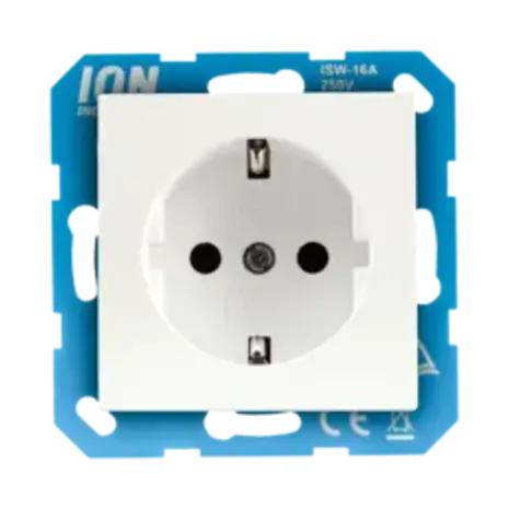 ION Industries Wandcontactdoos met Aanraakbeveiliging V1/J1 | Mat Alpin Wit ION Industries Wandcontactdoos met Aanraakbeveiliging V1/J1 | Mat Alpin Wit