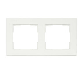 ION Industries V1 afdekraam 2-voudig - verticaal/horizontaal - 156 x 85 x 11 mm - Mat Alpin Wit