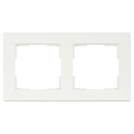 ION Industries V1 afdekraam 2-voudig - verticaal/horizontaal - 156 x 85 x 11 mm - Mat Alpin Wit ION Industries V1 afdekraam 2-voudig - verticaal/horizontaal - 156 x 85 x 11 mm - Mat Alpin Wit