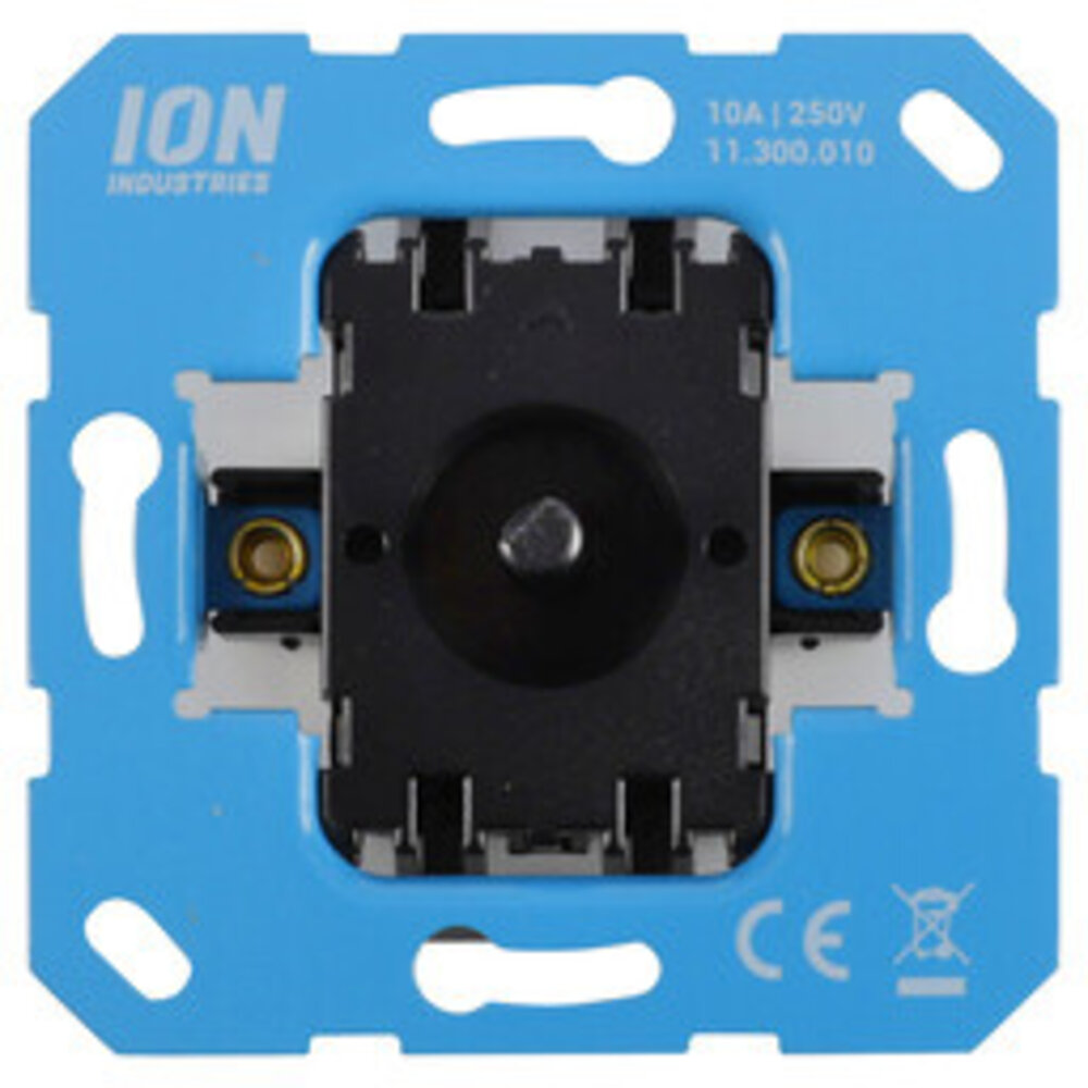 ION Industries 3-standenschakelaar inbouw - met nul - element - IP20 - 71 x 71 mm Mat Zwart ION Industries 3-standenschakelaar inbouw - met nul - element - IP20 - 71 x 71 mm Mat Zwart