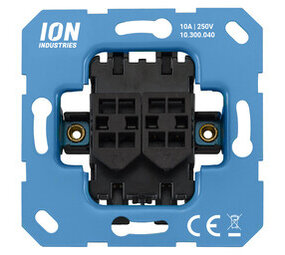 ION Industries Schakelaar inbouw - kruis - element - IP20 - 71 x 71 mm  Mat Zwart ION Industries Schakelaar inbouw - kruis - element - IP20 - 71 x 71 mm  Mat Zwart