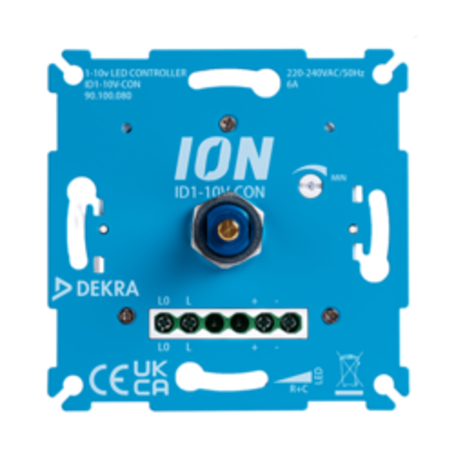 ION Industries LED Dimmer  - Inbouw Draai drukdimmer  1-10V  | 1380W ION Industries LED Dimmer  - Inbouw Draai drukdimmer  1-10V  | 1380W