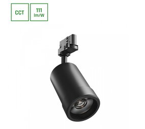 Spectrum LED Railspot PAVA BASIC - 20W - CCT 3000K/4000K/6000K - 111 lm/W - 20-45° Bundel - IP20 - RA80 | 84x136x185mm - Zwart - 3-fase Spectrum LED Railspot PAVA BASIC - 20W - CCT 3000K/4000K/6000K - 111 lm/W - 20-45° Bundel - IP20 - RA80 | 84x136x185mm - Zwart - 3-fase