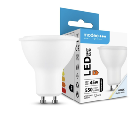 Modee OP=OP LED GU10 - 6W Dimbaar - 6000K - 110° Modee OP=OP LED GU10 - 6W Dimbaar - 6000K - 110°
