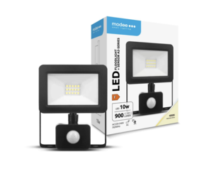 Modee OP=OP LED Schijnwerper - 10W 900lm - 6000K - IP65 - incl. bewegingssensor