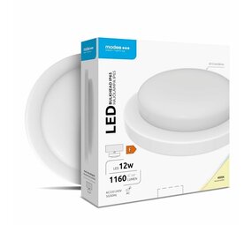 Modee OP=OP LED Bulkhead - 12W 1160lm - 4000K 840 - D151x38mm - IP65 - Wit Modee OP=OP LED Bulkhead - 12W 1160lm - 4000K 840 - D151x38mm - IP65 - Wit
