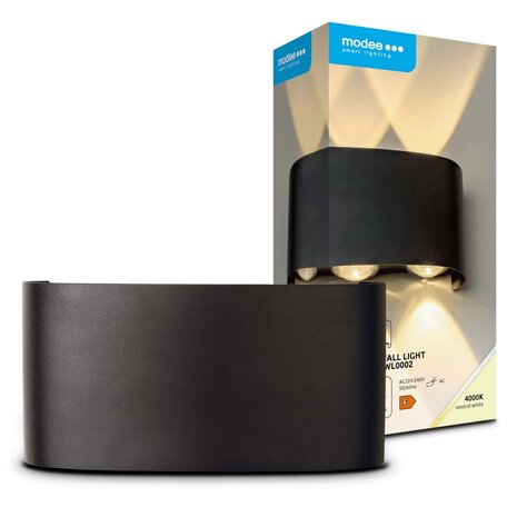 Modee LED Wandlamp - 6W 470lm - 4000K - IP65 - 150x75x40mm Modee LED Wandlamp - 6W 470lm - 4000K - IP65 - 150x75x40mm