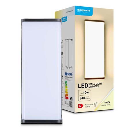 Modee LED Wandlamp - 10W 840lm - 4000K - IP65 - 200x85x80mm